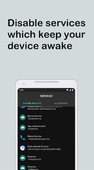 Servicely - Disable Wakelocks and Services screenshot 4