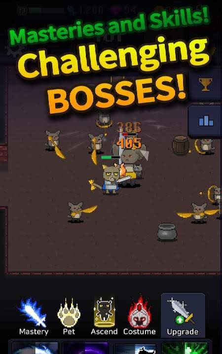 Cat Tower - Idle RPG gameplay screenshot 4
