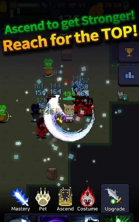 Cat Tower - Idle RPG gameplay screenshot 3