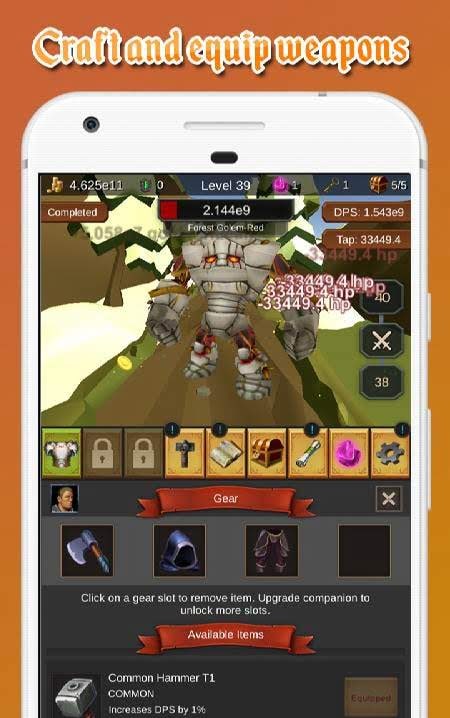 Tap Adventures – an idle clicker game screenshot 2