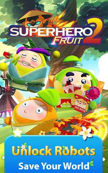 Superhero Fruit 2: Robot Fighting - Future War gameplay screenshot 1