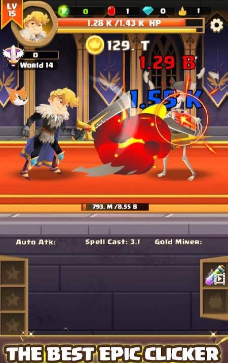 Clicker Knight: Incremental Idle RPG screenshot 1