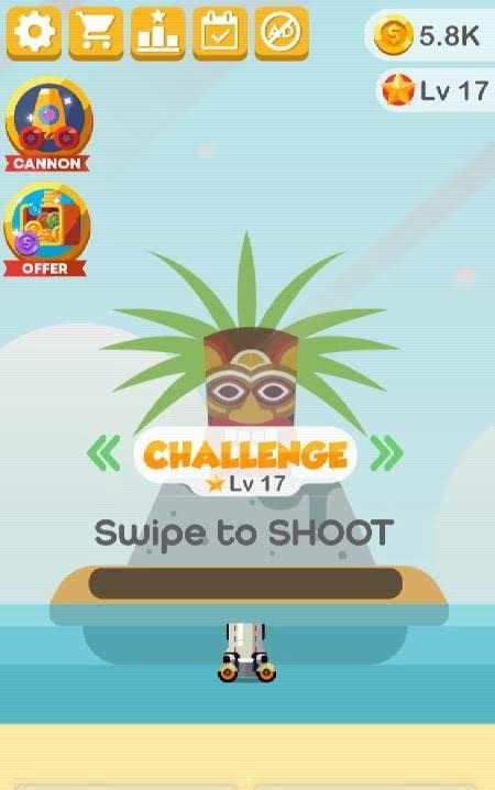Finger Cannon Master:Ball Blast gameplay interface