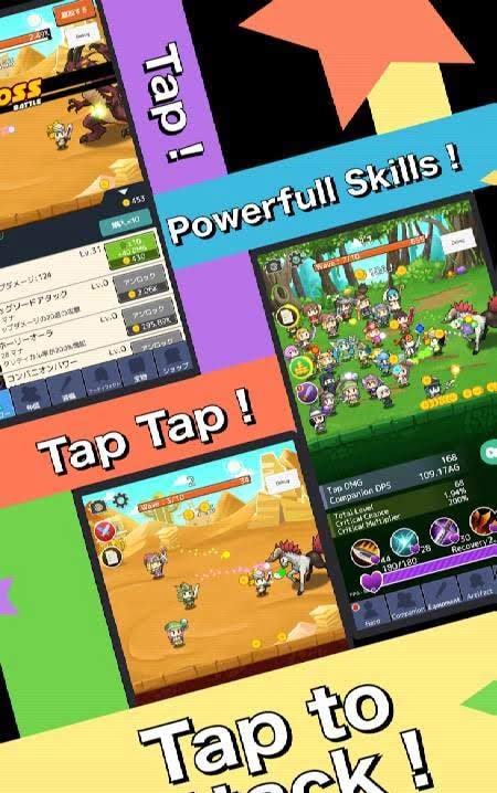Tap Heroes! Tap Tap Game! screenshot 1