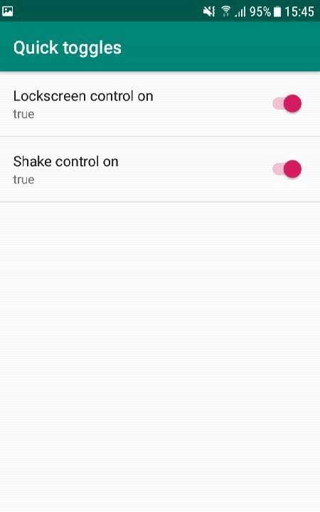 Tradfri Remote: Shake and Lockscreen Control screenshot 2