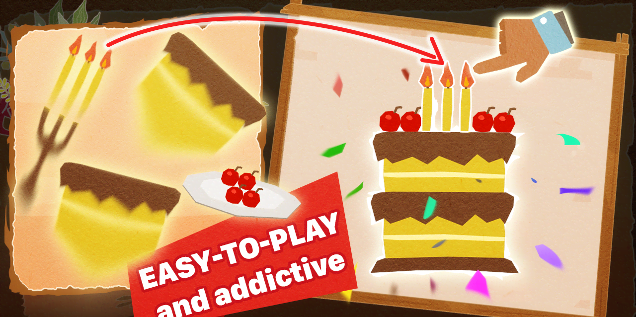 Chigiri: Paper Puzzle gameplay screenshot 1