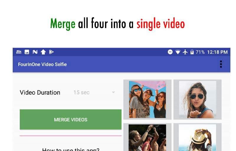 FourInOne Video Selfie screenshot 3