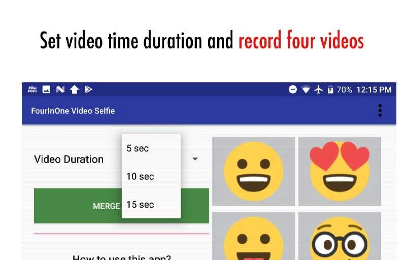 FourInOne Video Selfie screenshot 1