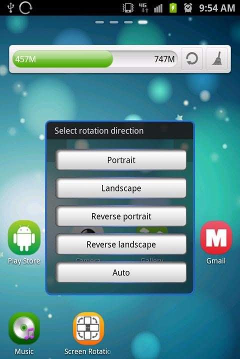 Screen Rotation Control screenshot 1