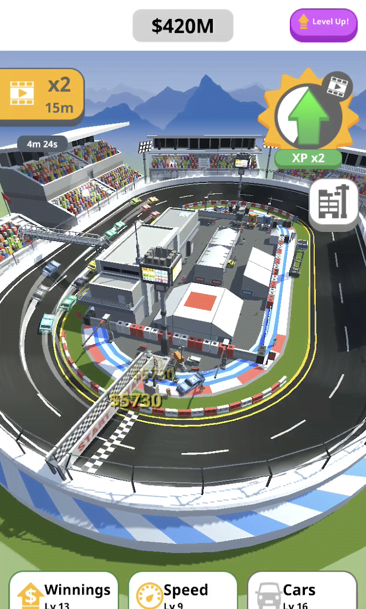 Idle Race Track screenshot 3