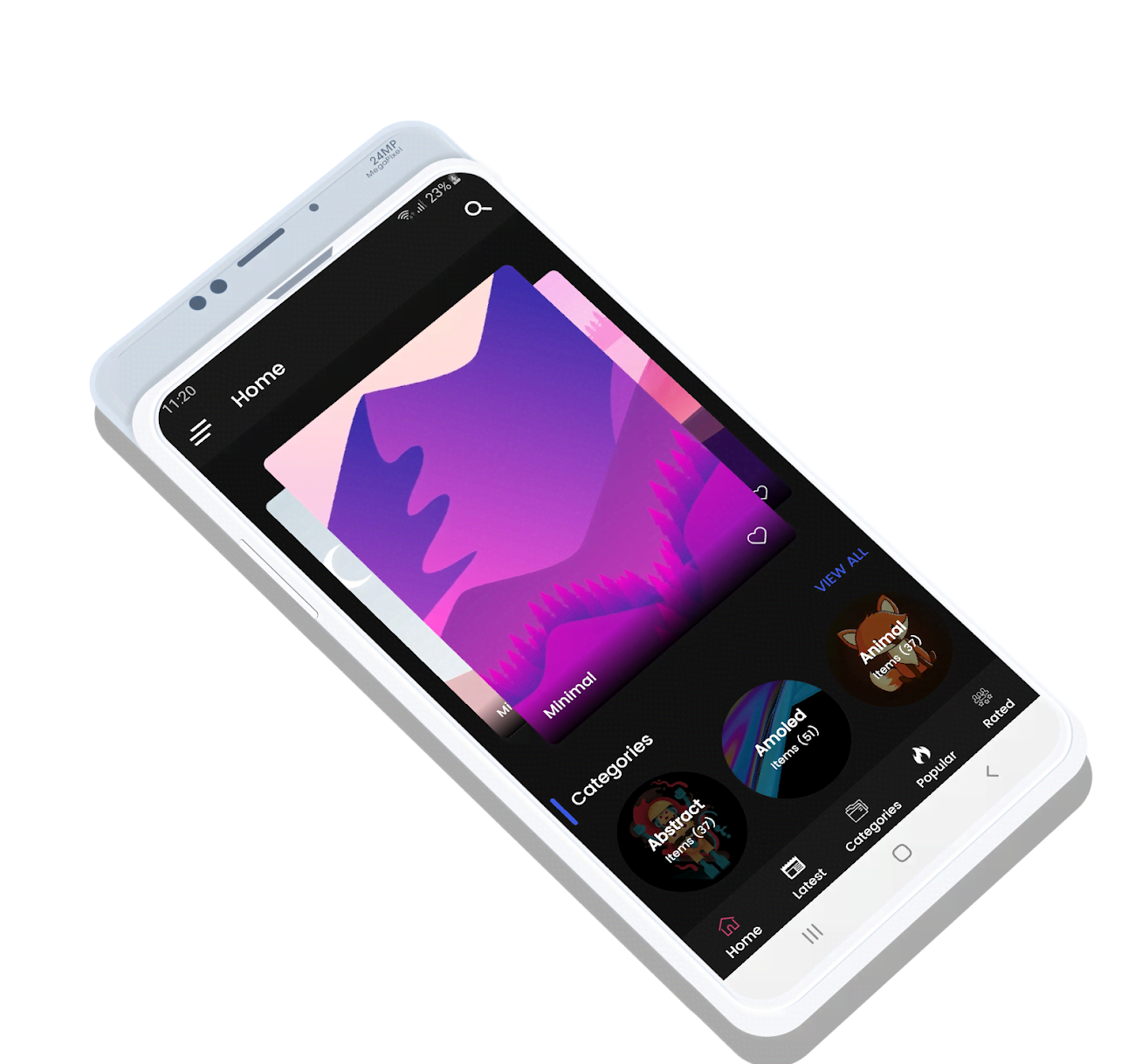 WallBank [Vector Based Wallpapers] screenshot 1