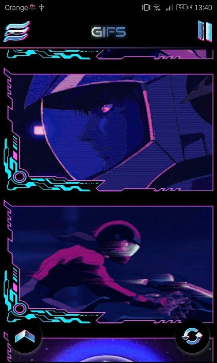 Retrowave Wallpapers PRO (Live Walls, GIFs & Radio) screenshot 3