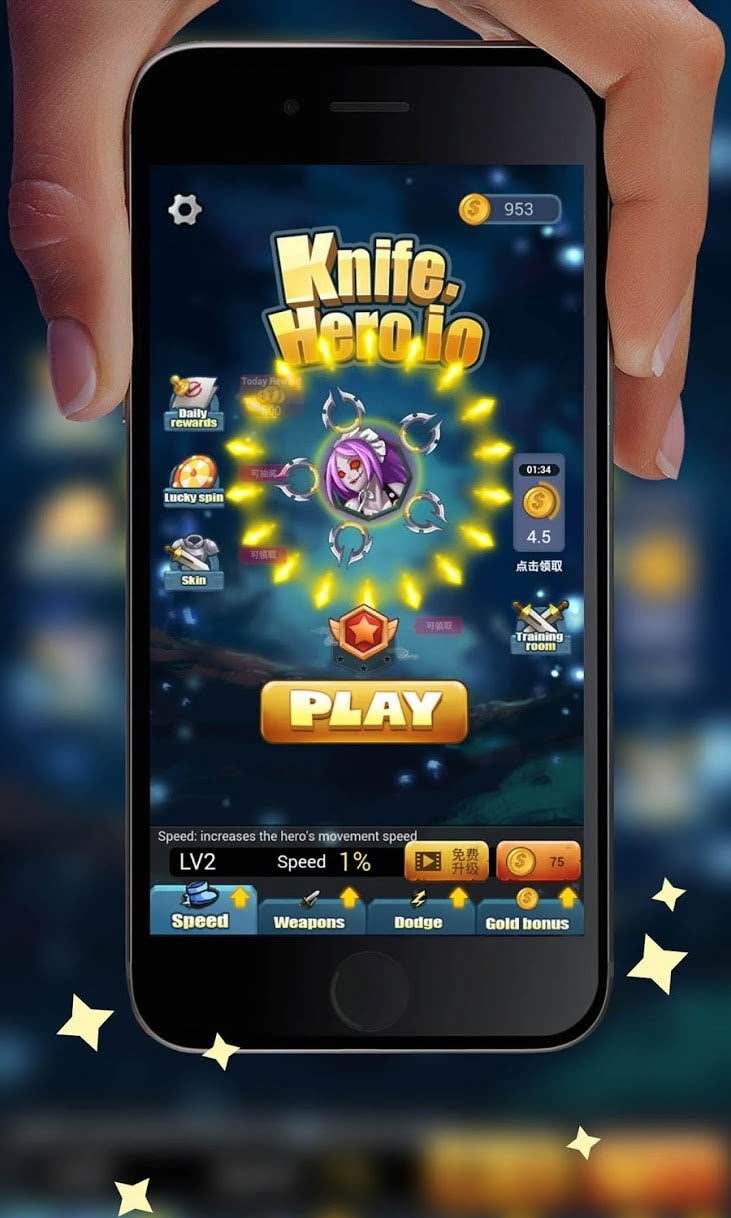 Knife Hero.io gameplay screenshot 1