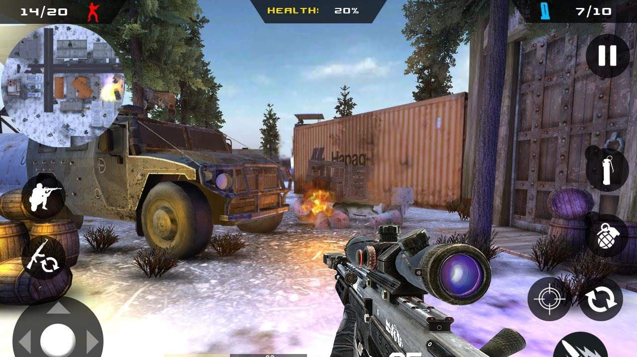 Winter Mountain Sniper - Modern Shooter Combat screenshot 4