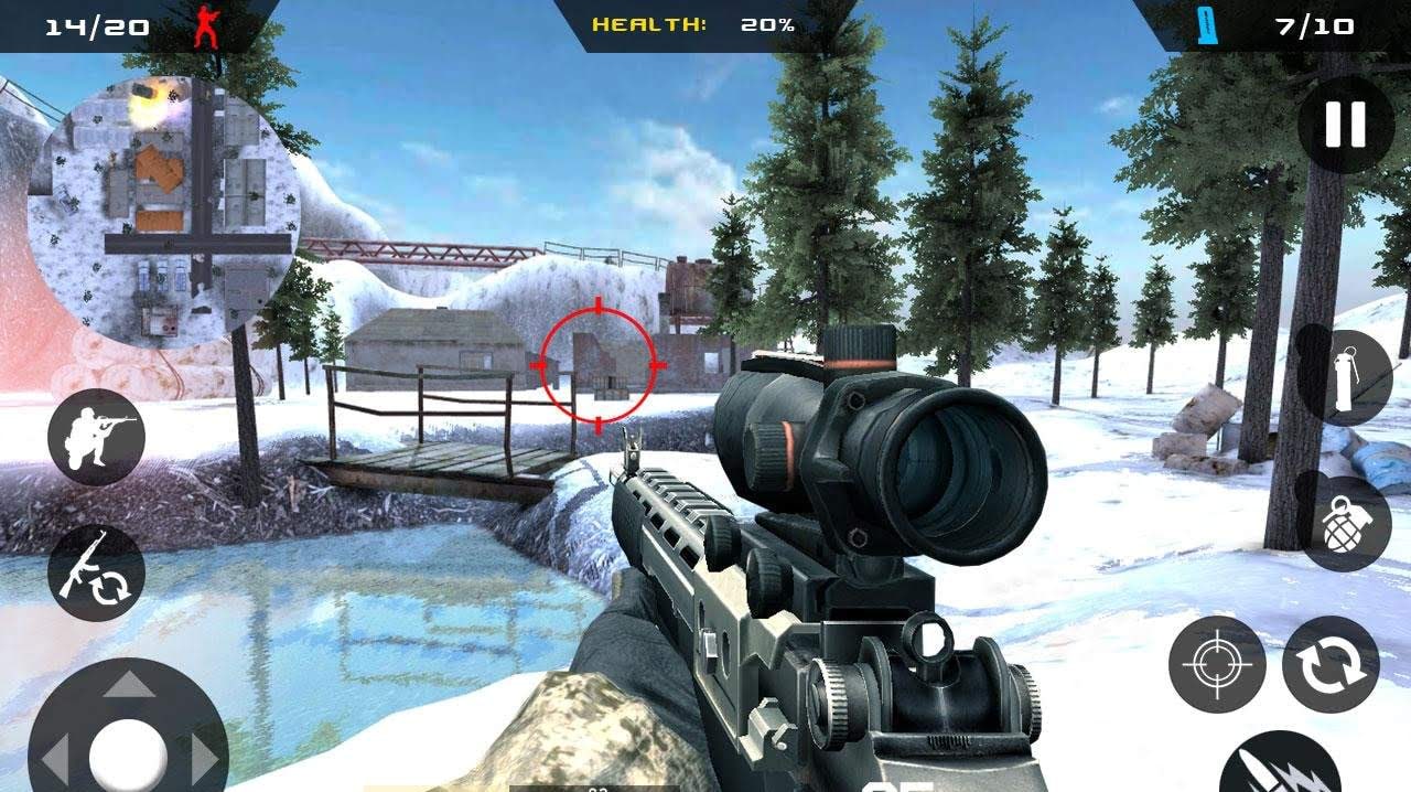 Winter Mountain Sniper - Modern Shooter Combat screenshot 2