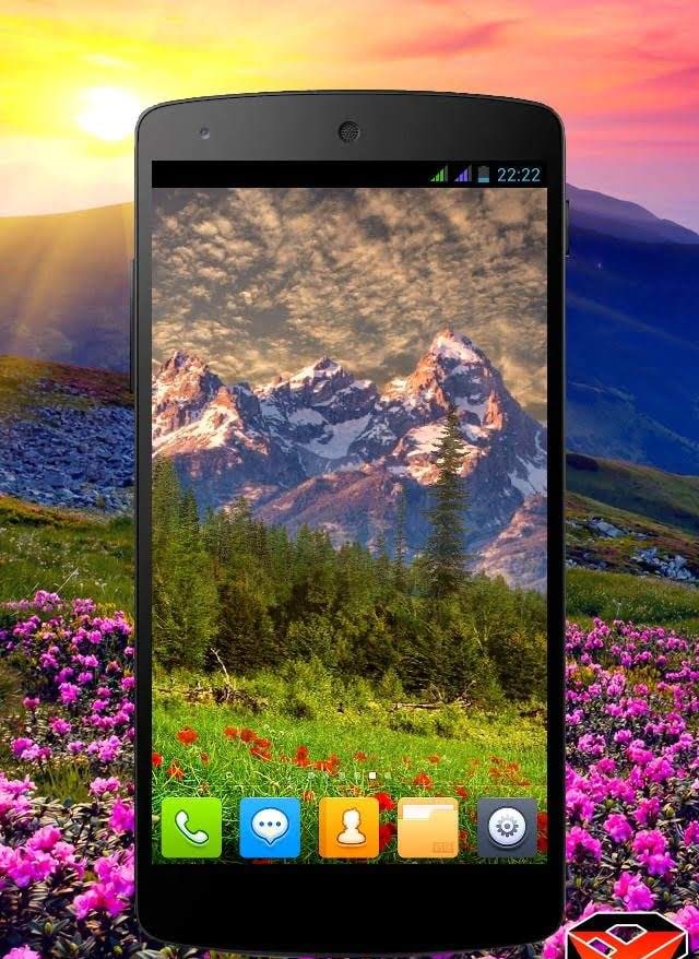 Mountain Flowers Pro Live Wallpaper screenshot 4