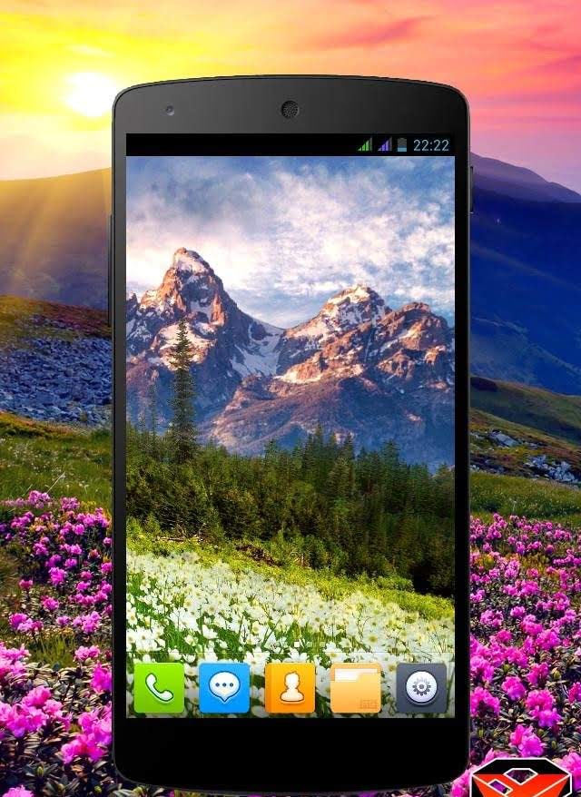 Mountain Flowers Pro Live Wallpaper screenshot 3