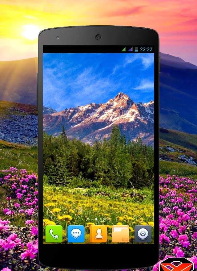 Mountain Flowers Pro Live Wallpaper screenshot 1