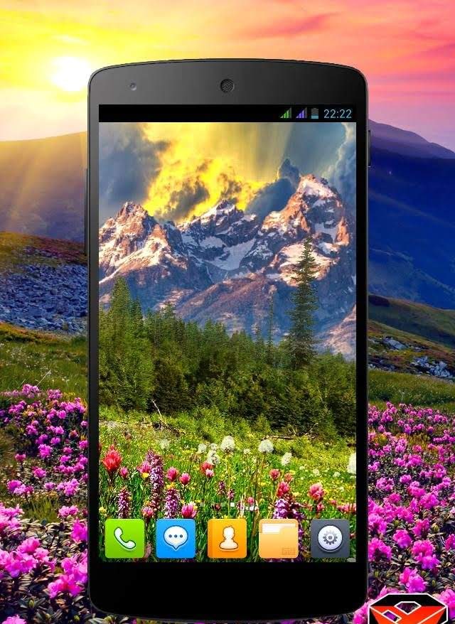 Mountain Flowers Pro Live Wallpaper screenshot 2
