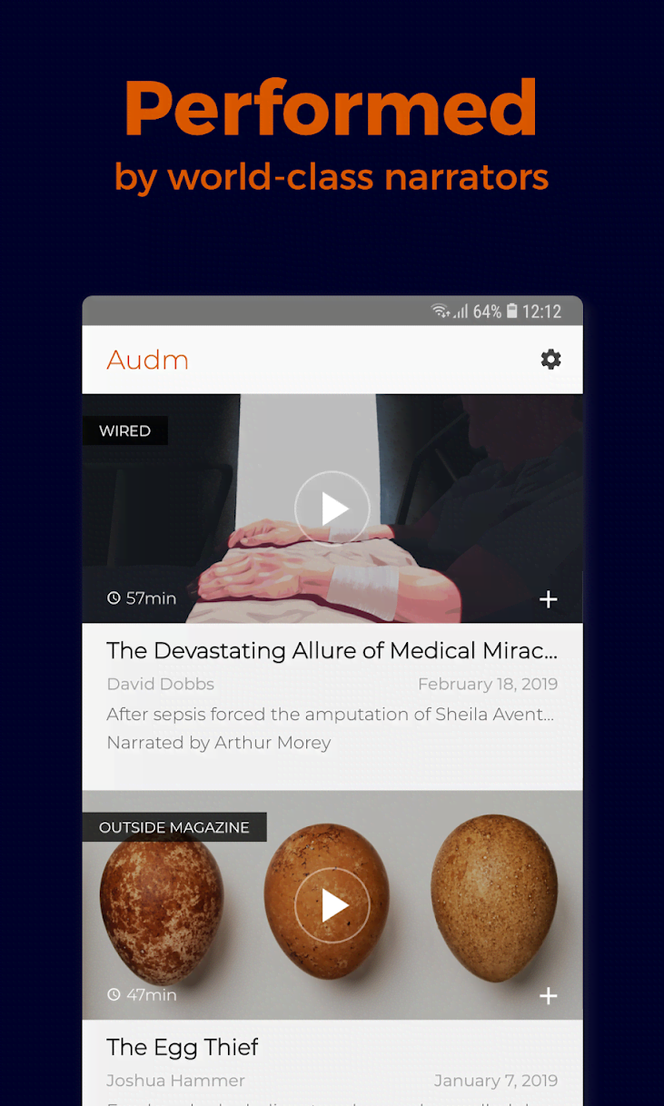 Audm screenshot 4