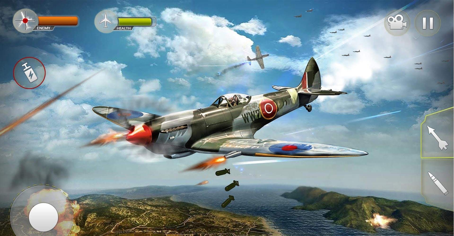 Airplane Fighting War Air Shooting Games screenshot 1
