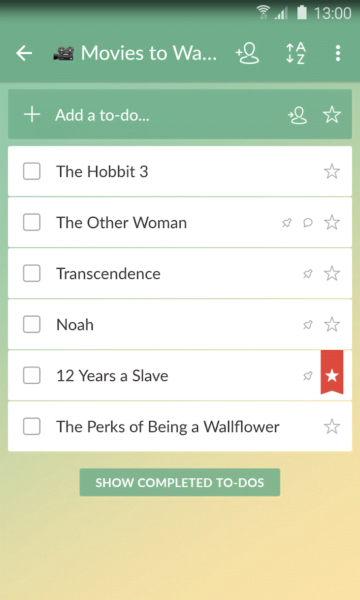 Wunderlist: To-Do List & Tasks screenshot 4