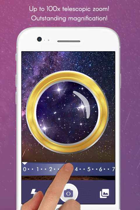 Magnifying Camera: Telescope Microscope Theme visual clarity demonstration
