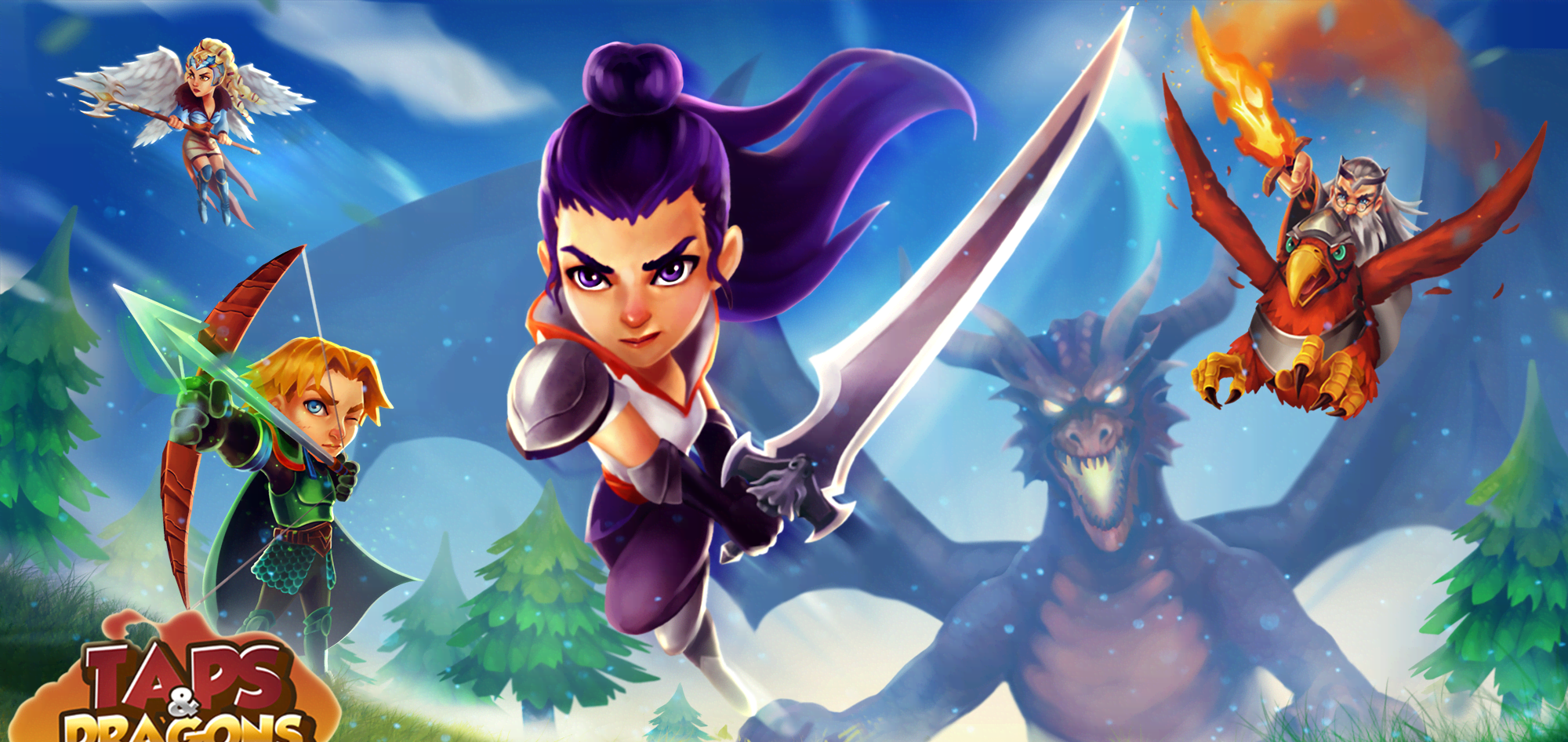 Taps Dragons - Clicker Heroes Fantasy Idle RPG screenshot 1