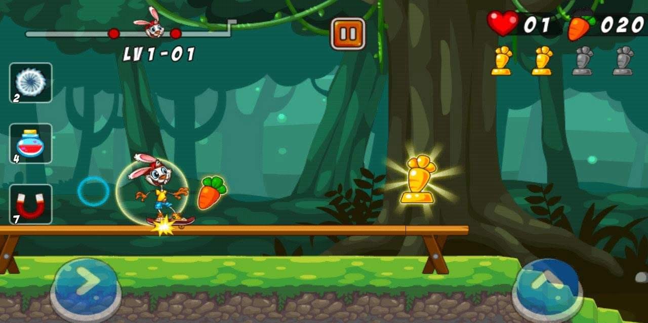 Bunny Skater gameplay screenshot 3