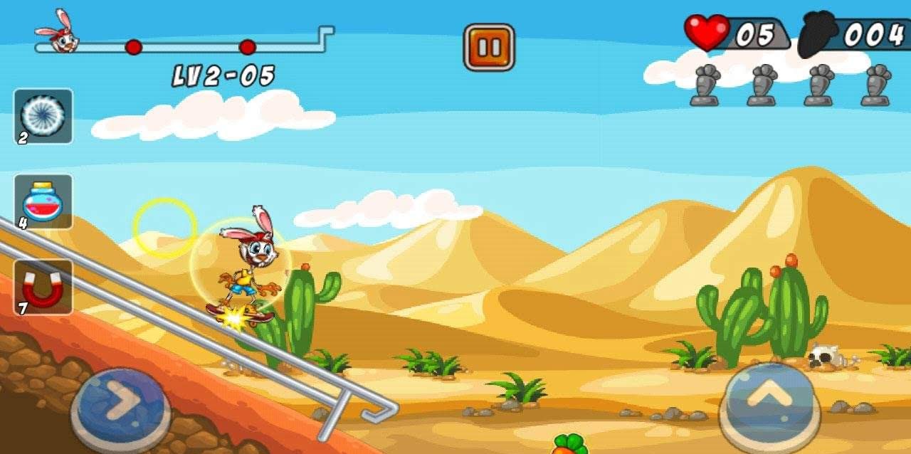 Bunny Skater gameplay screenshot 2