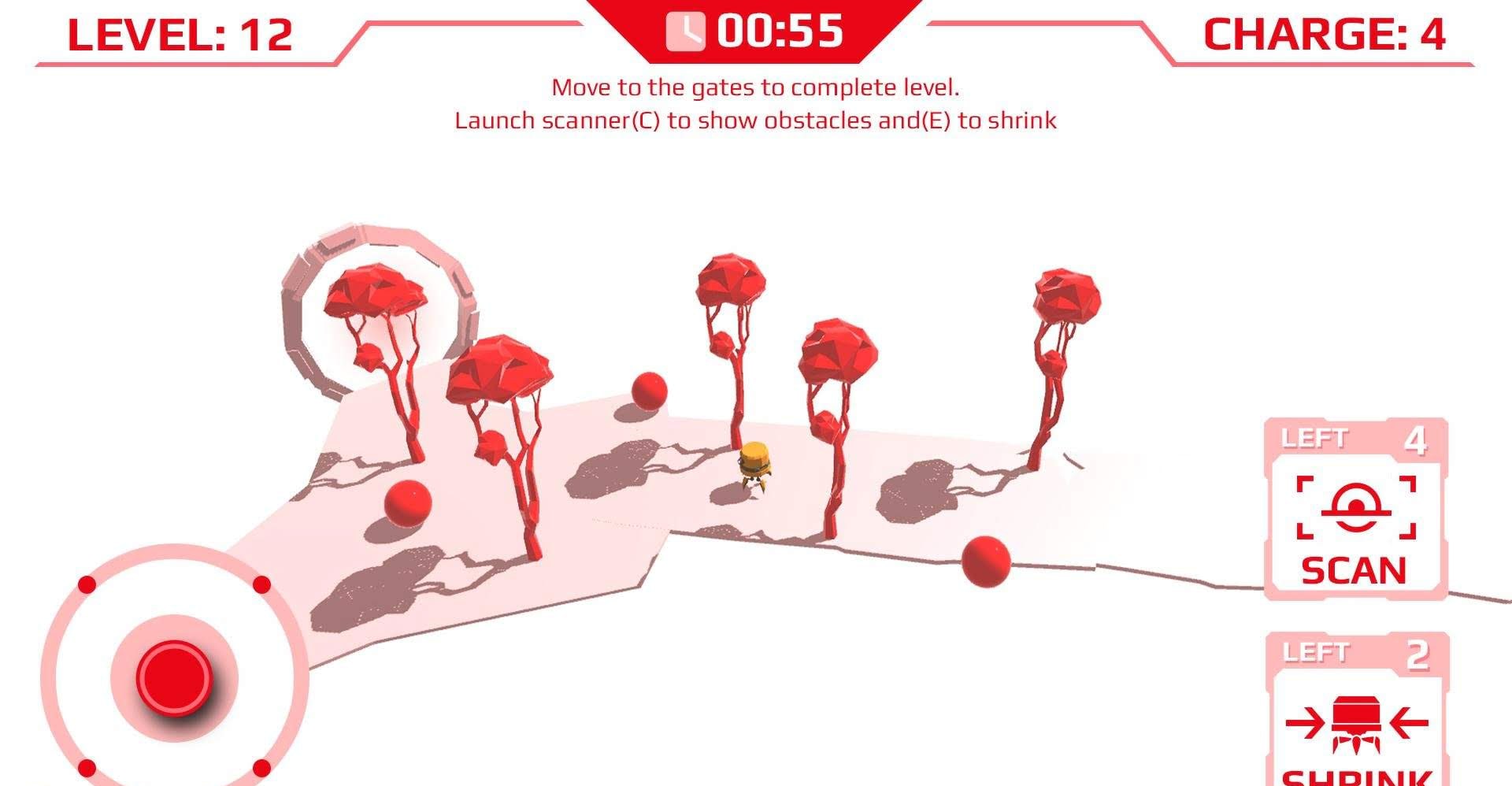 Peep - Minimalist Sci-Fi Robot Platformer gameplay screenshot 2