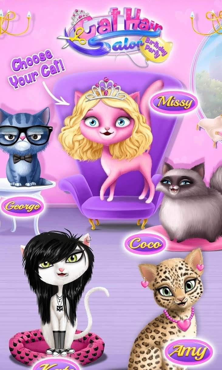 Cat Hair Salon Birthday Party - Virtual Kitty Care first preview