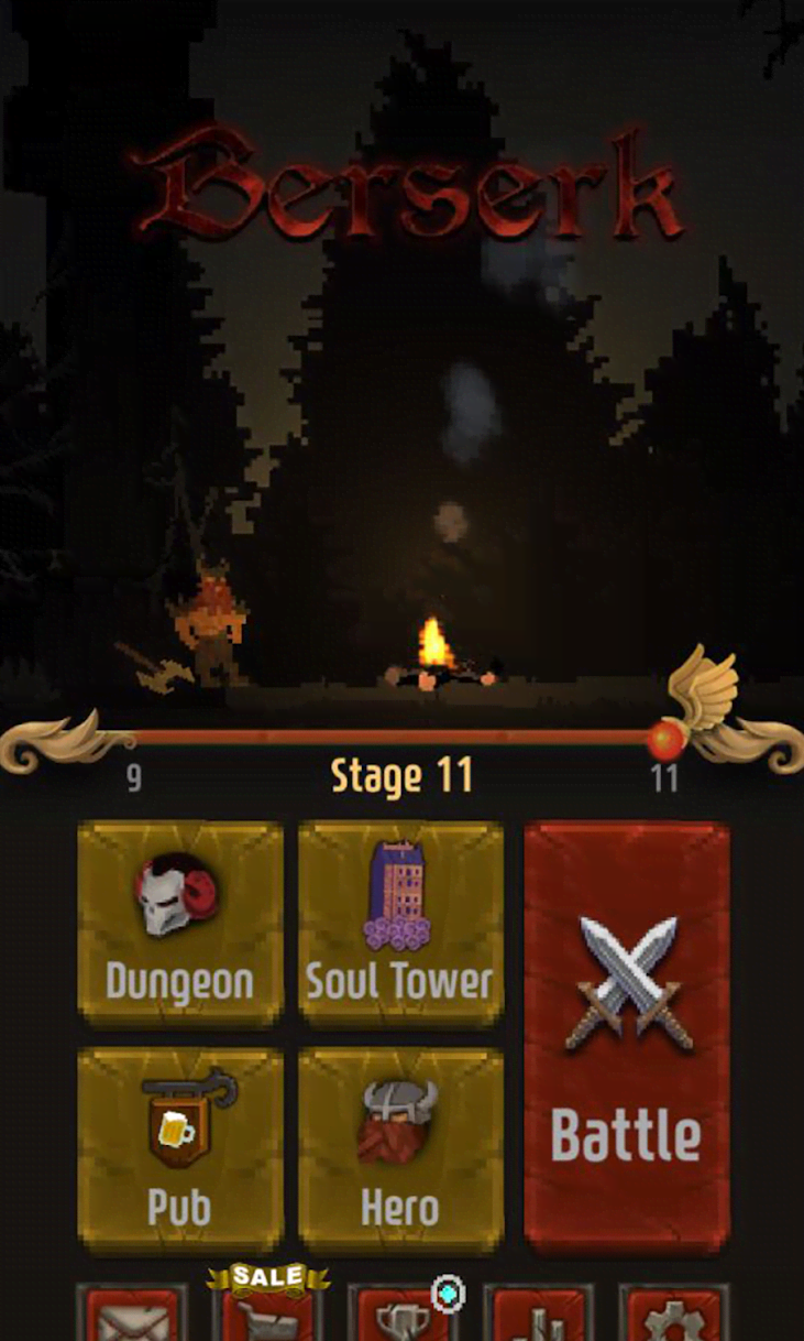 Berserk - Idle RPG & Action screenshot 1