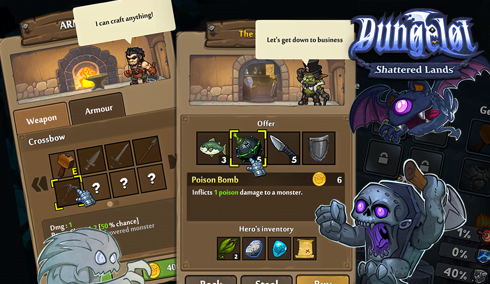 Dungelot Shattered Lands screenshot 2