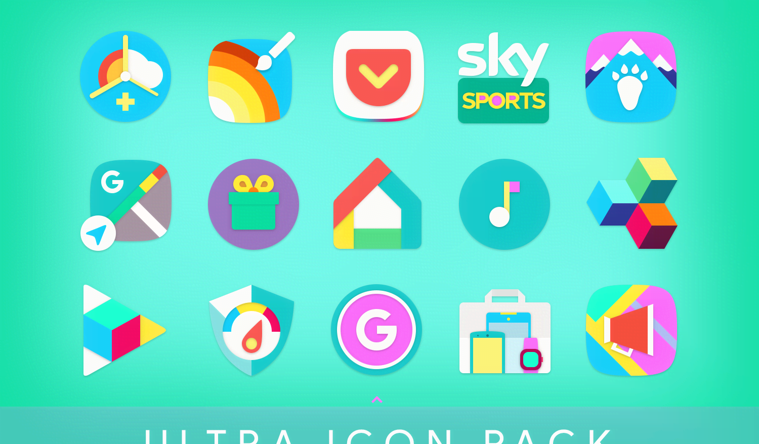 Ultra - 80s Vaporwave Icon Pack preview 1