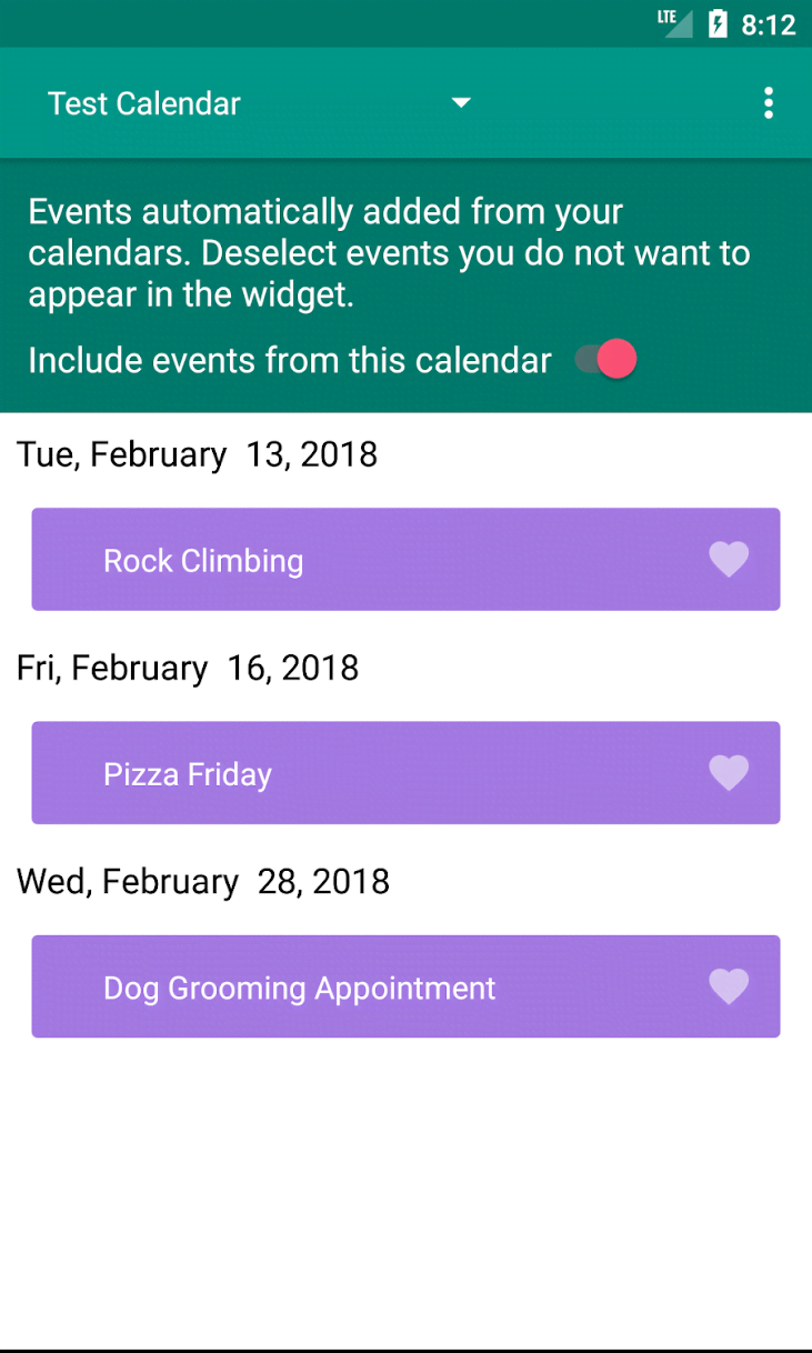 Calendar Countdown List Widget screenshot 3
