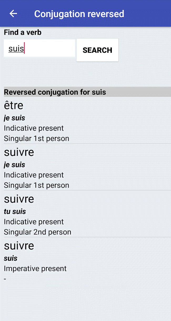 Le Conjugueur screenshot 3