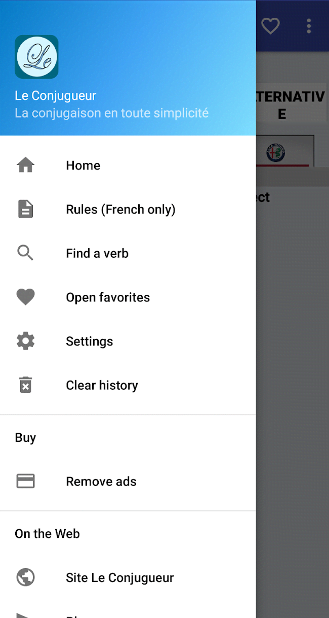 Le Conjugueur screenshot 2