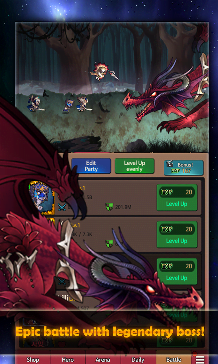 Yellow Monster - Idle Action RPG screenshot 2