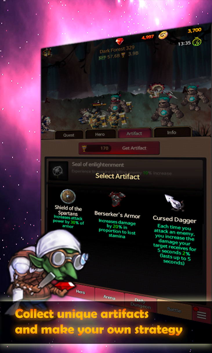 Yellow Monster - Idle Action RPG screenshot 1