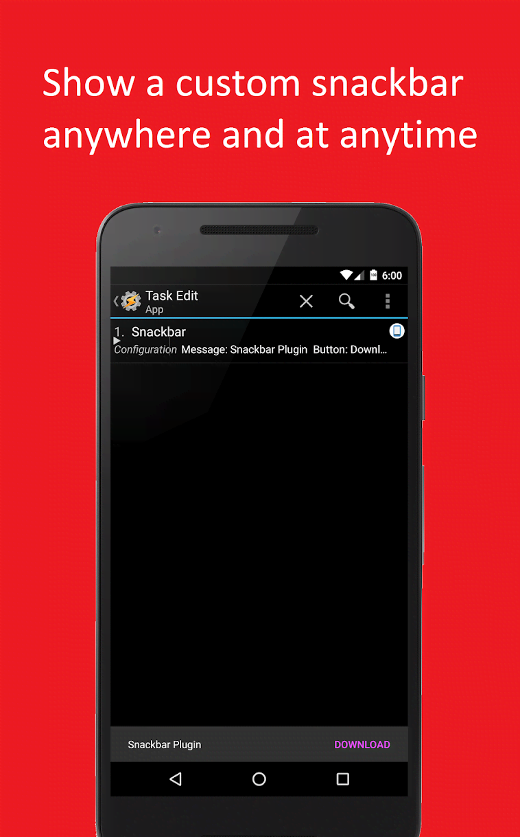 Snackbar Tasker Plugin screenshot 3
