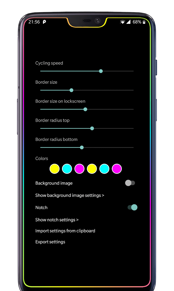 Borderlight Live Wallpaper screenshot 3