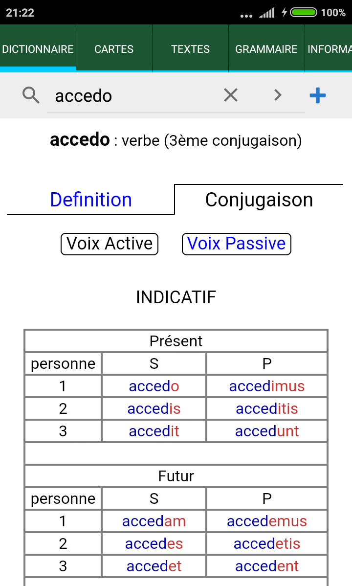 Tabula: Latin Dictionary screenshot 2
