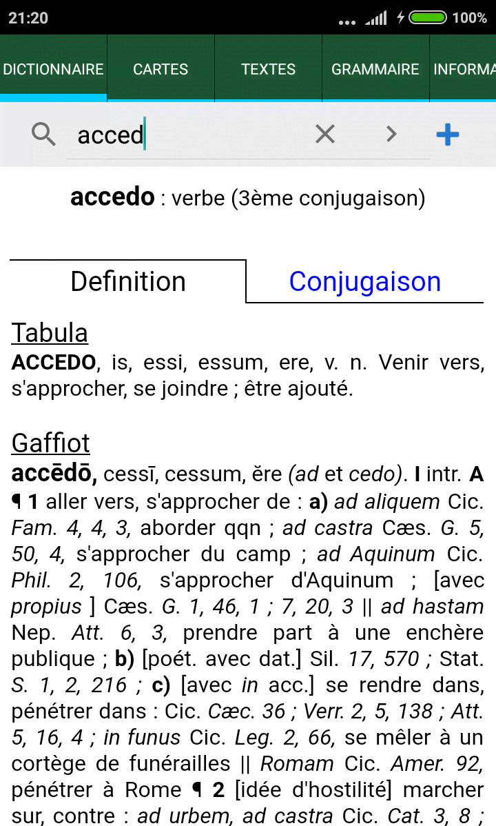 Tabula: Latin Dictionary screenshot 1