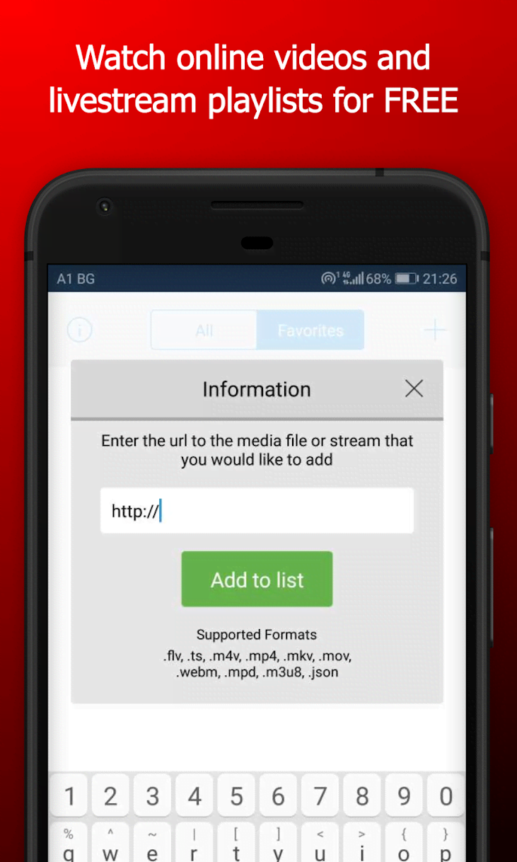 BUL Player - Video and Livestream Player screenshot 2