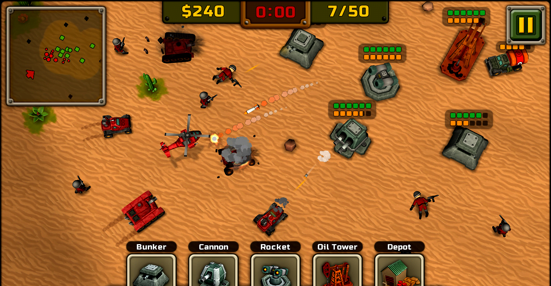 DefCom TD gameplay screenshot 2