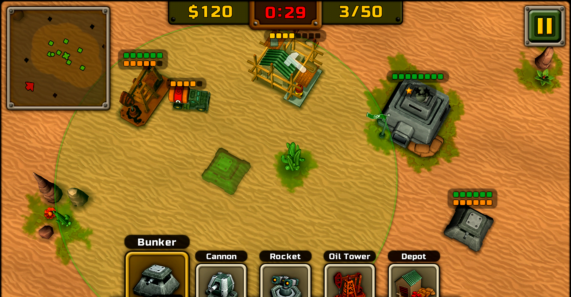 DefCom TD gameplay screenshot 1