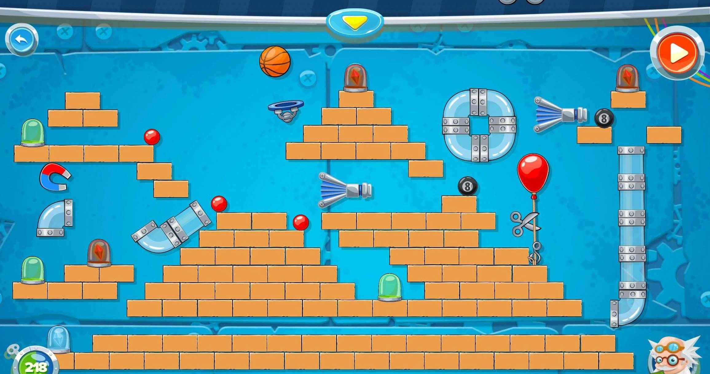 Rube's Lab - Physics Puzzle screenshot 4