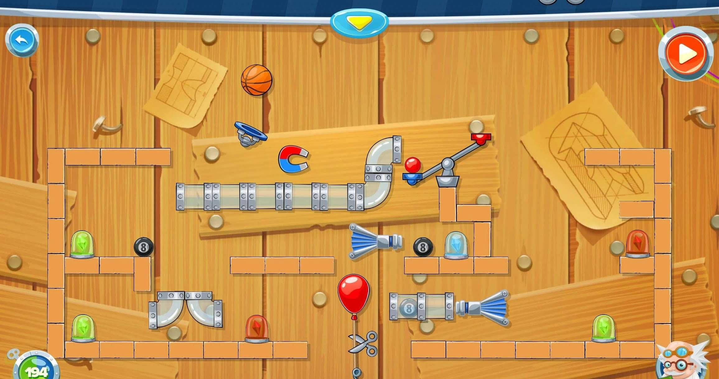 Rube's Lab - Physics Puzzle screenshot 2
