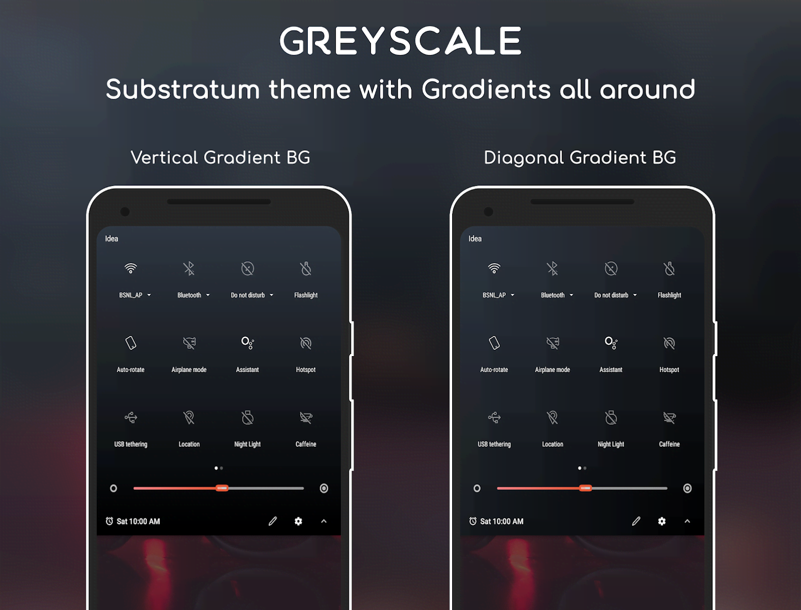 Greyscale - Substratum Theme screenshot 1